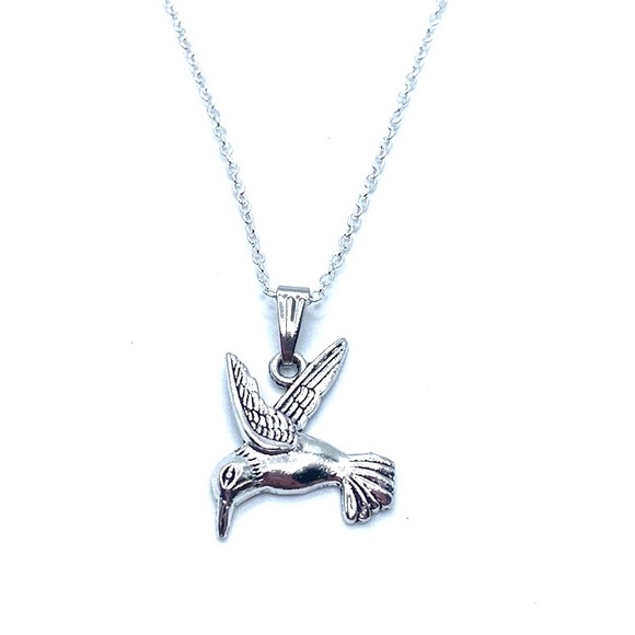 Hummingbird Necklace Bird Lover May Be Personalized - Picture 5 of 10